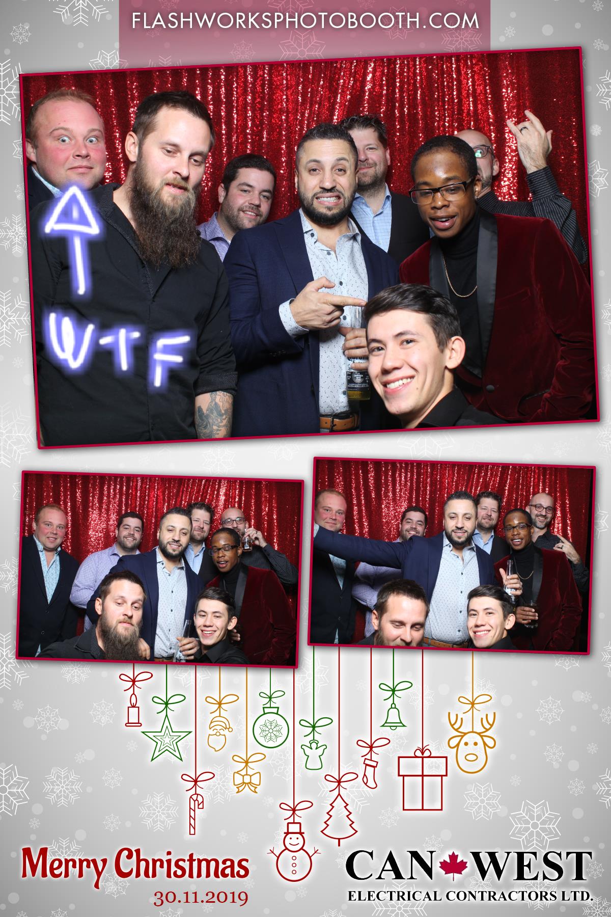 Can West Christmas Party | View more photos from the event at gallery.flashworksphotobooth.com/u/FlashworksPhotoboothInc/Can-West-Christmas-Party